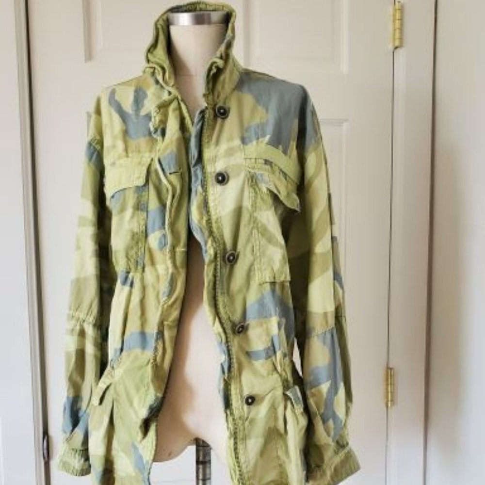 Free People anorak, camo jacket